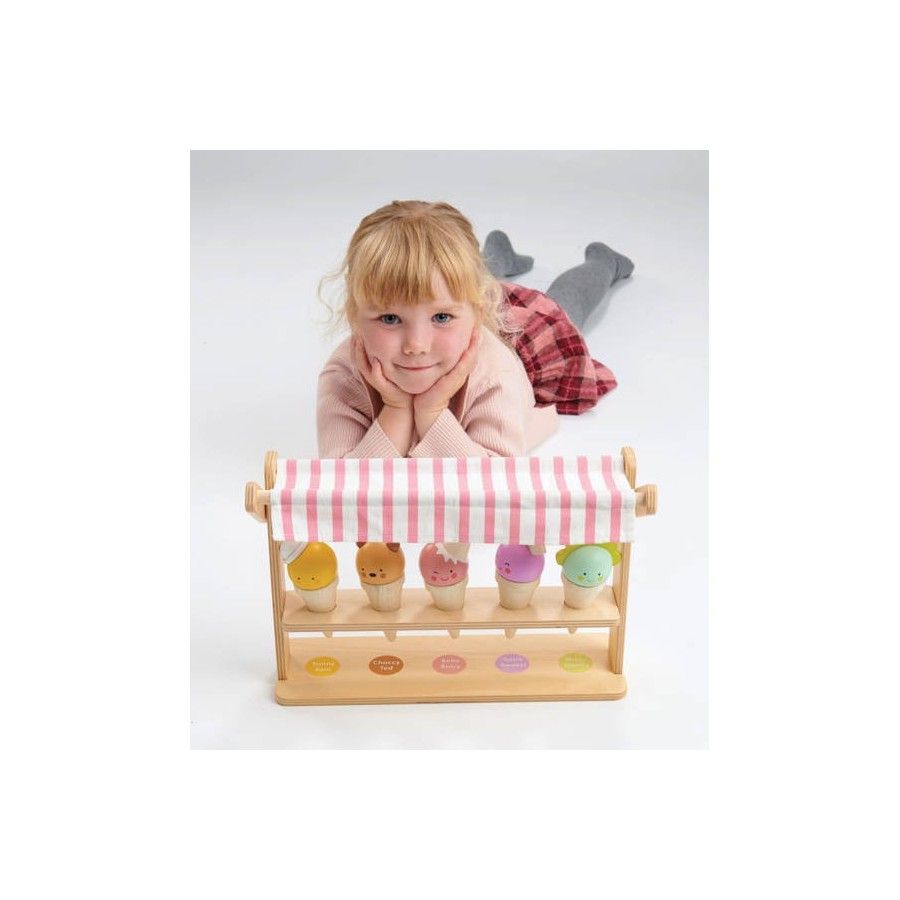 Tender Leaf Toys Mini lodziarnia z lodami w rożkach