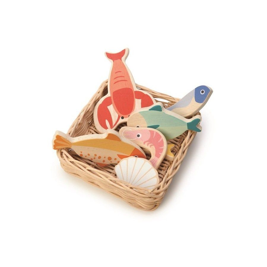 Tender Leaf Toys Fisch- und Meeresfrüchtenkorb