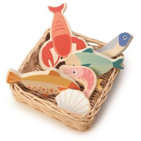 Tender Leaf Toys Korgkorg med fisk och skaldjur