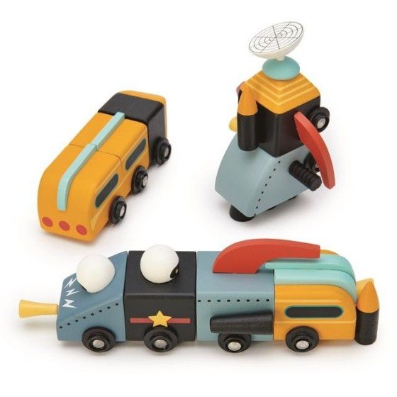 Tender Leaf Toys Drevené kozmické vozidlá, hračka