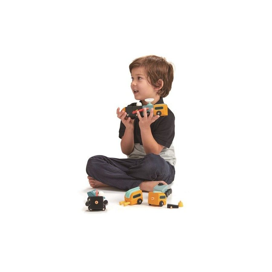 Tender Leaf Toys 木制太空飞行器、建筑玩具