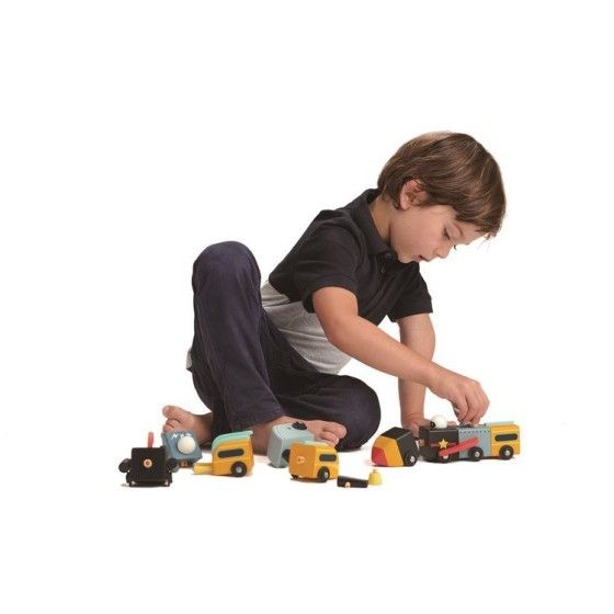 Tender Leaf Toys Vehículos espaciales de madera, juguete de