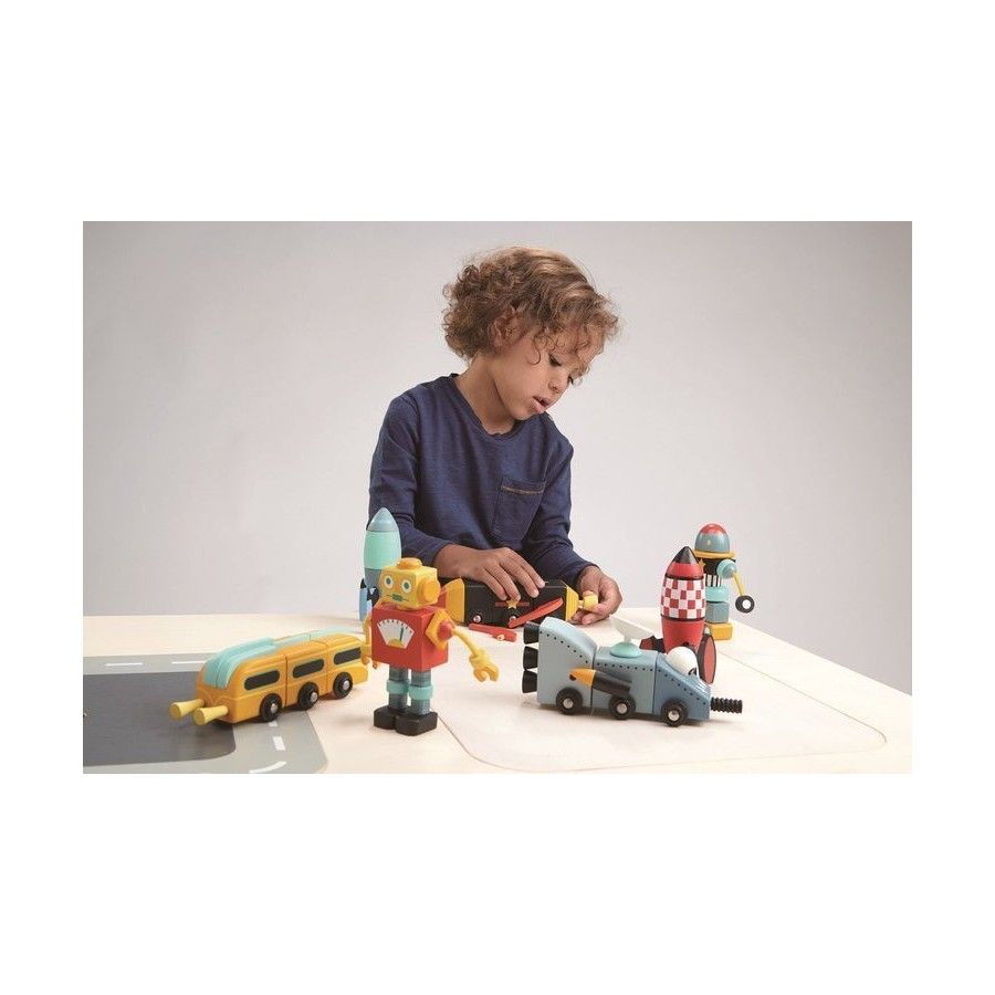 Tender Leaf Toys 木制太空飞行器、建筑玩具