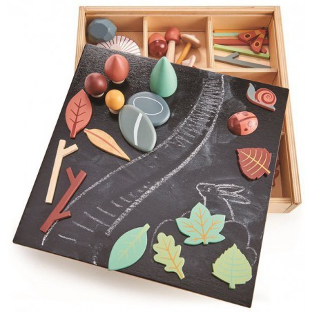 Tender Leaf Toys Caja creativa de madera - Tesoros del bosque