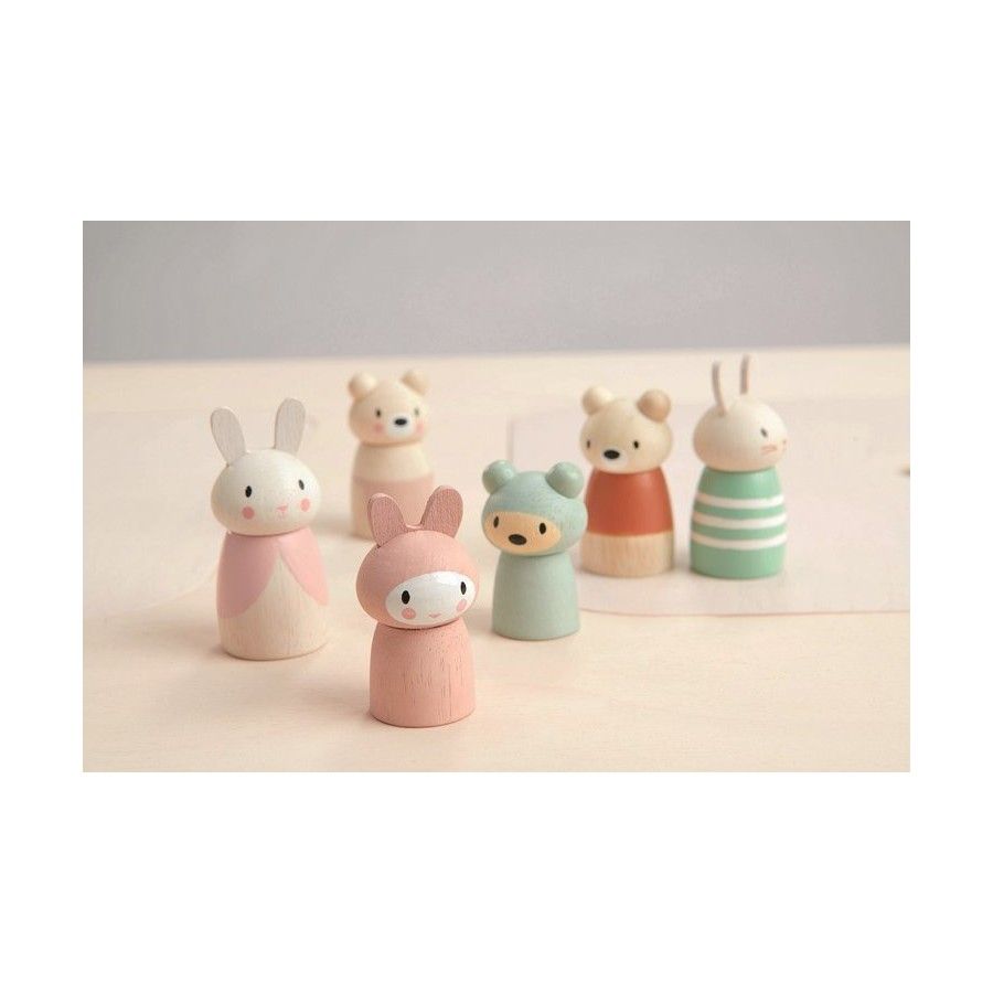 Tender Leaf Toys Un conjunto de figuritas, conejitos