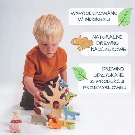 Tender Leaf Toys Drevená arkádová hra - lesné zvieratá