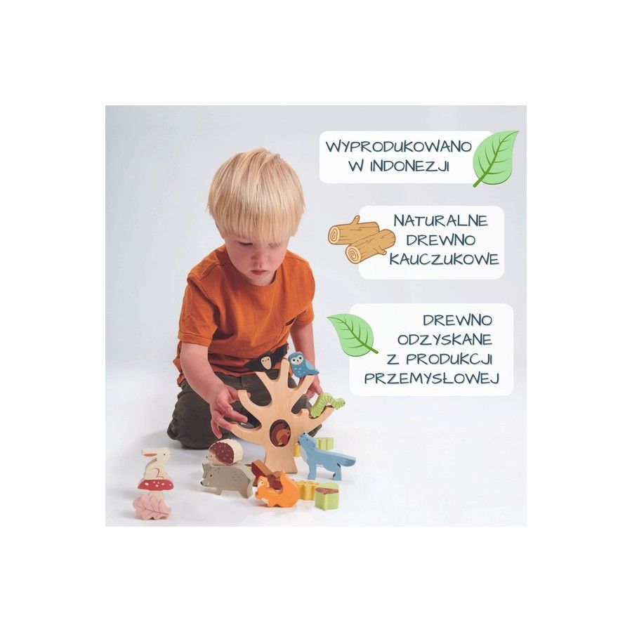 Tender Leaf Toys Fa arcade játék - erdei állatok