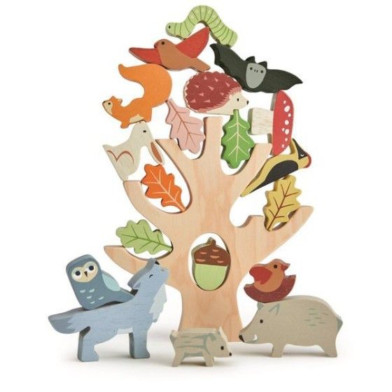 Tender Leaf Toys Fa arcade játék - erdei állatok