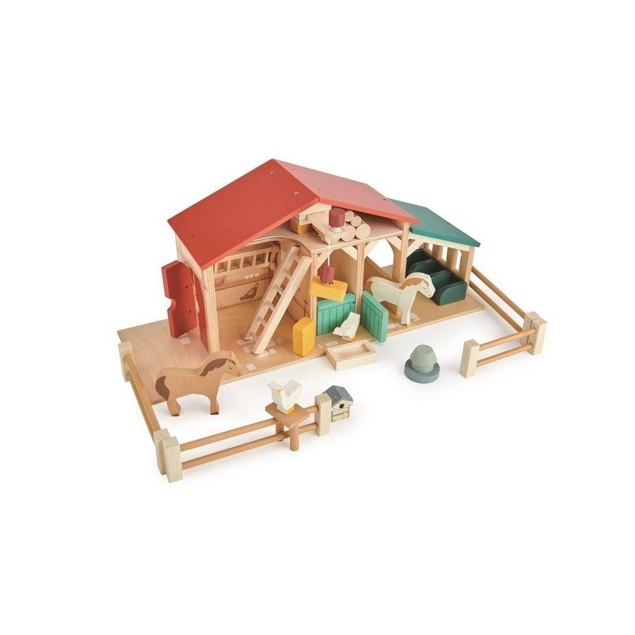 Tender Leaf Toys Wooden toy figures - farm with animals