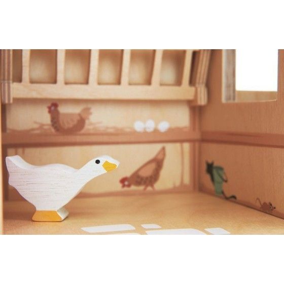 Tender Leaf Toys Figure in legno per giocare: una fattoria con