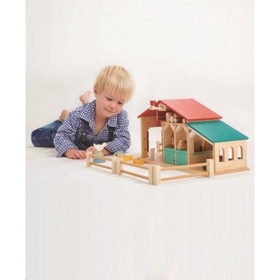 Tender Leaf Toys Figures de jeu en bois - ferme d'animaux