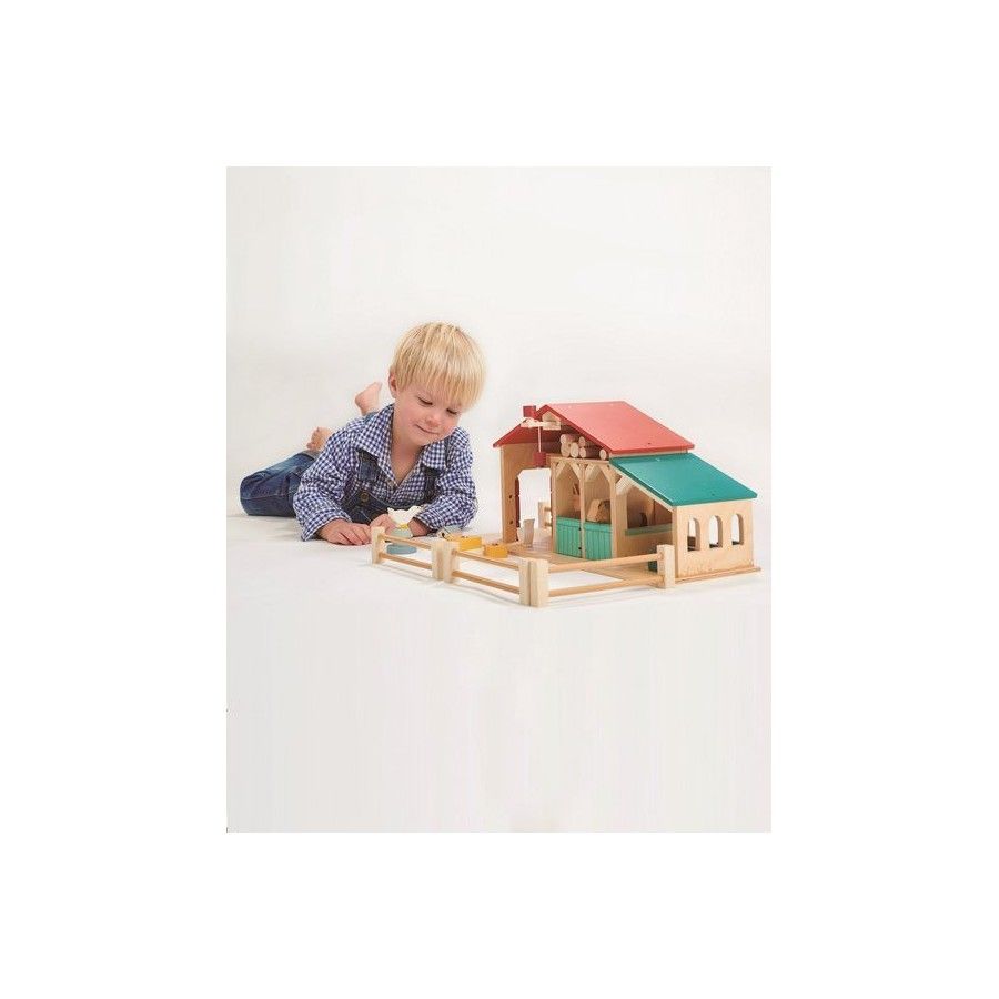 Tender Leaf Toys Houten leuke beeldjes - boerderij met