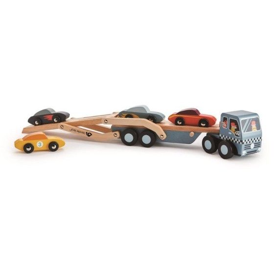 Tender Leaf Toys Fából készült vontató