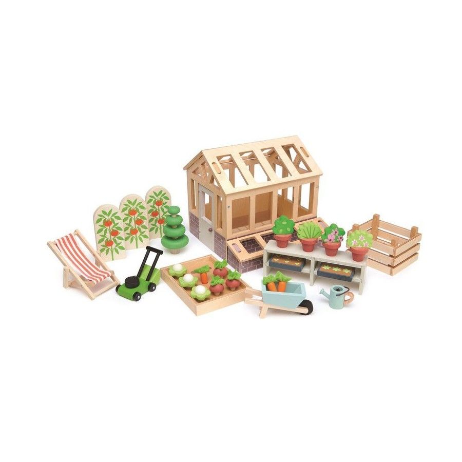 Tender Leaf Toys Drewniana szklarnia