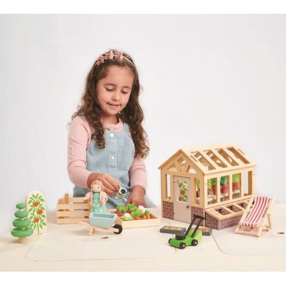 Tender Leaf Toys Drewniana szklarnia