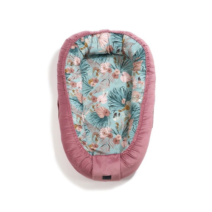 LA MILLOU KOKON BEST NEST - M - BOHO PALMS - MULBERRY VELVET -