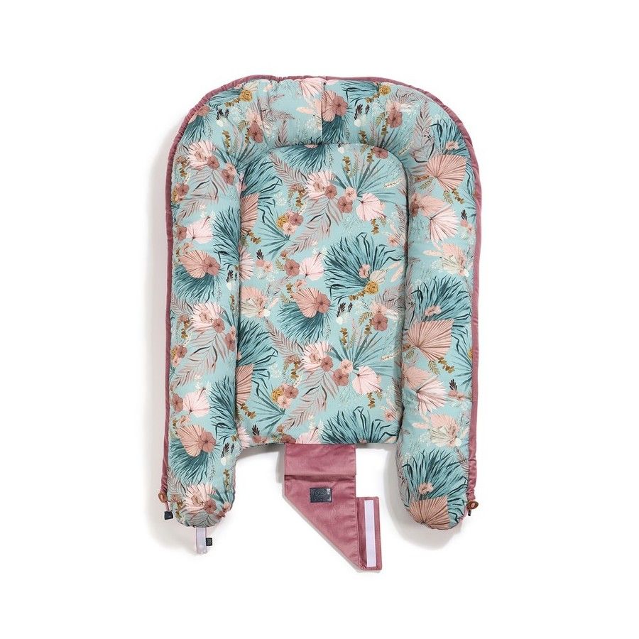 LA MILLOU KOKON BEST NEST - M - BOHO PALMS - MULBERRY VELVET
