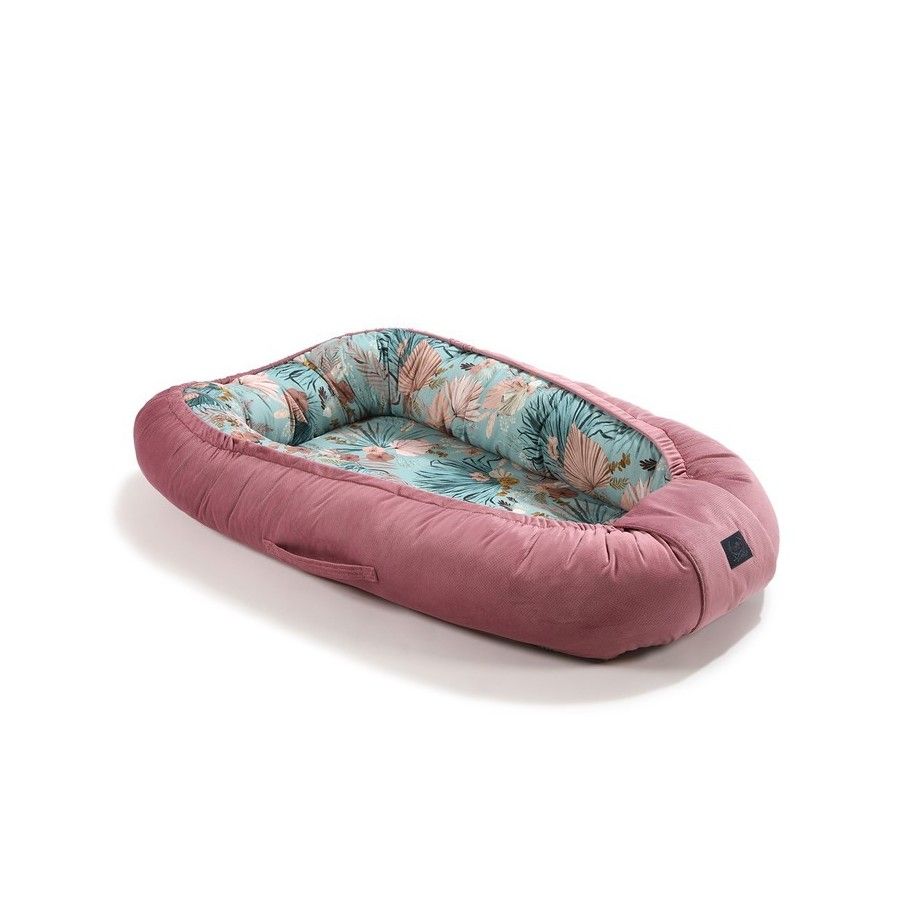 LA MILLOU KOKON BEST NEST - M - BOHO PALMS - MULBERRY VELVET -