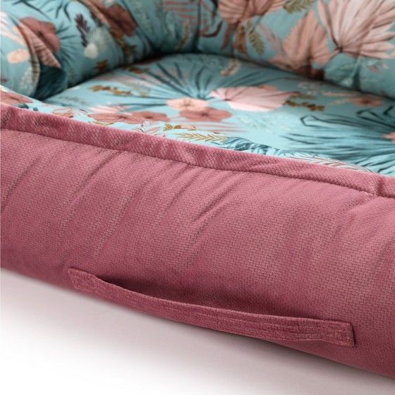 LA MILLOU KOKON BEST NEST - M - BOHO PALMS - MULBERRY VELVET -