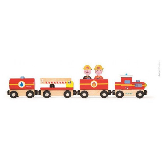 Fire brigade JANOD wooden train