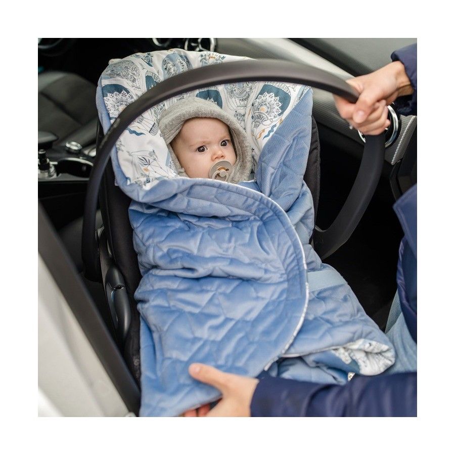 LA MILLOU KOCYK DO FOTELIKA SAMOCHODOWEGO - JERSEY - BLOOMING