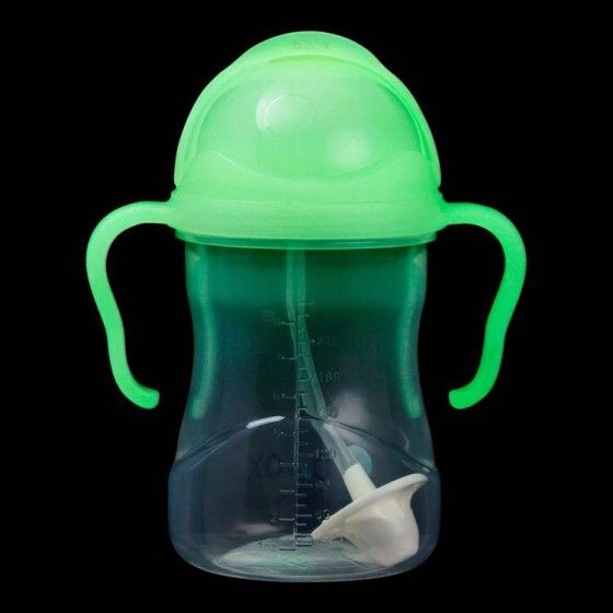 B.BOX BIDON ZE SŁOMKĄ 240ML GLOW IN THE DARK