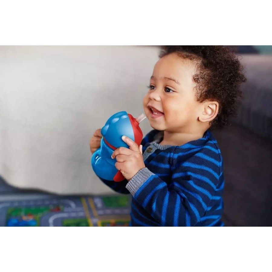 Philips Avent Vasos con pajita-200ml-azul
