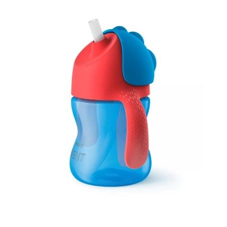 Philips Avent Vasos con pajita-200ml-azul