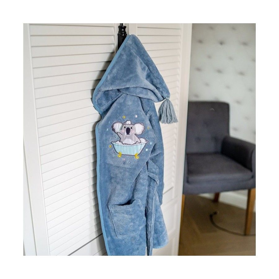 LA MILLOU SZLAFROK BAMBOO - L - DUSTY BLUE - HELLO WORLD