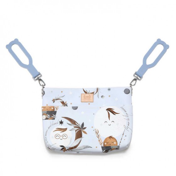 LA MILLOU FEERIA PREMIUM - ORGANIZER DO WÓZKA - BY WHATANNAWEARS - FLY ME TO THE MOON GREY