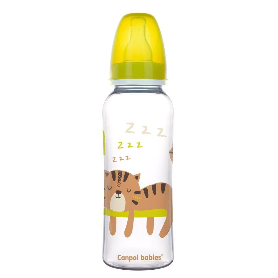 Canpol Butelka 250 ml dekorowana (BPA 0%) yellow