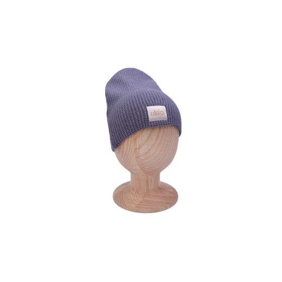 ULKA CZAPKA DZIERGANA 6-12 m-cy BLUE INDYGO