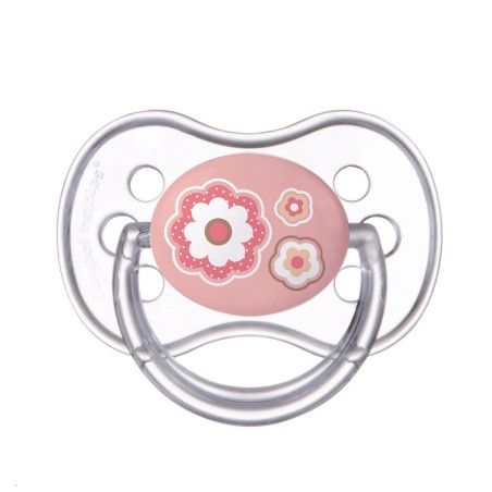 Canpol Seascinated silicone round 0-6 M-NEWBORN Baby Pink