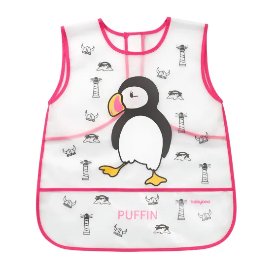 Babyono Fartuszek CREATIVE BABY - PUFFIN