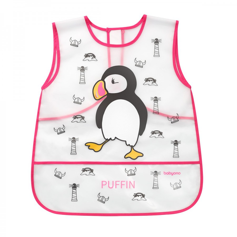 Babyono Fartuszek CREATIVE BABY - PUFFIN