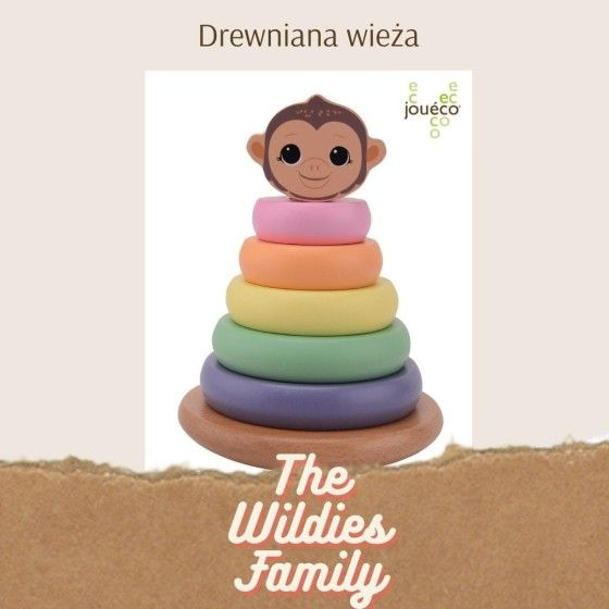 JOUECO Dřevěná věž tygra The Wildies Family
