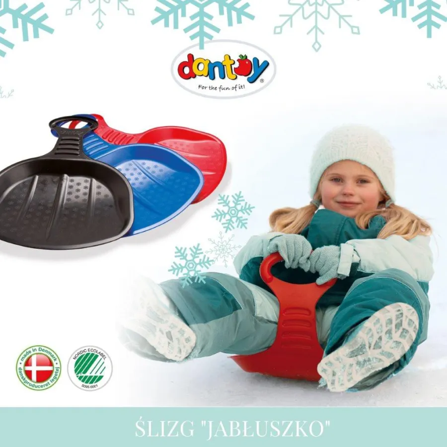 DANTOY ŚLIZG "JABŁUSZKO" 51CM BLUE
