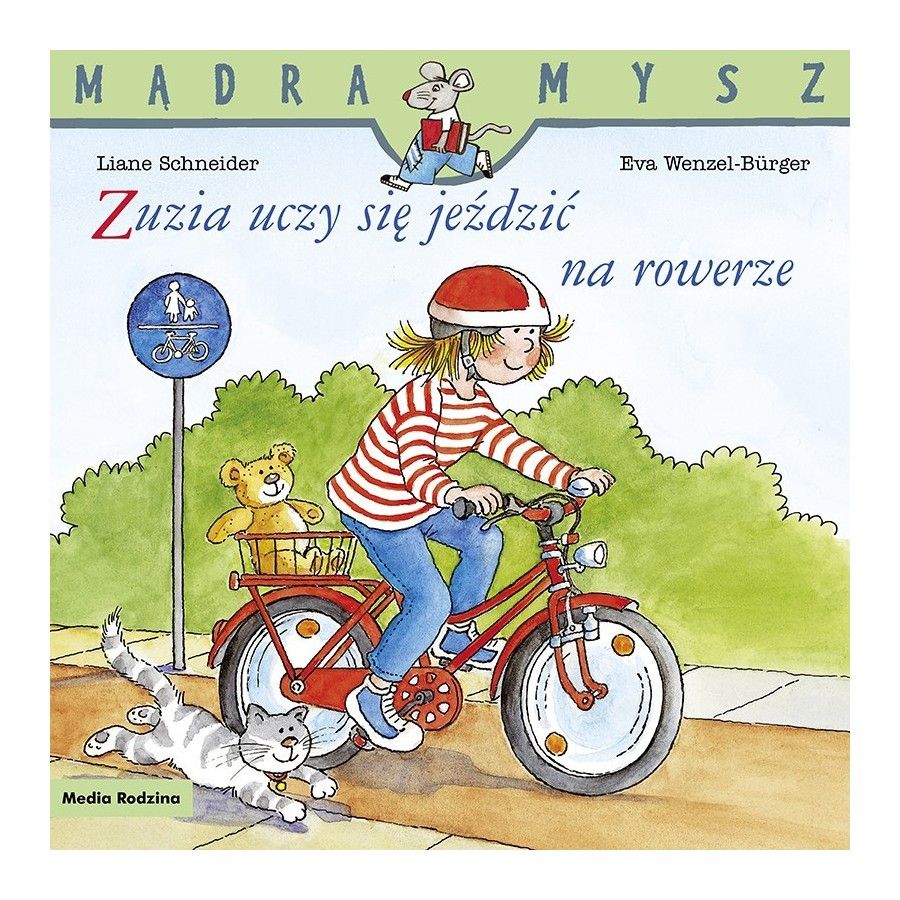 聪明的老鼠先生。 Zuzia 正在学习骑自行车