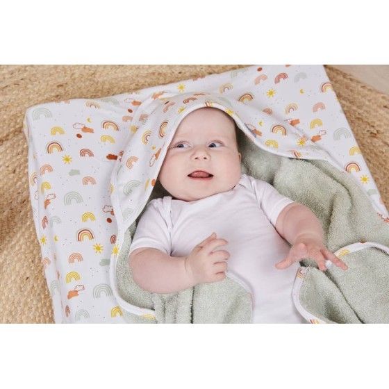 Bebe-Jou Toalla con capucha Rainbow Sky