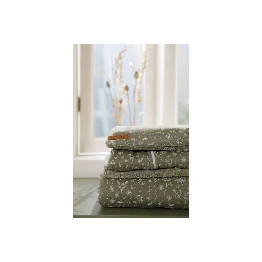 Little Dutch 轻质棉质睡袋 90 厘米野花橄榄色