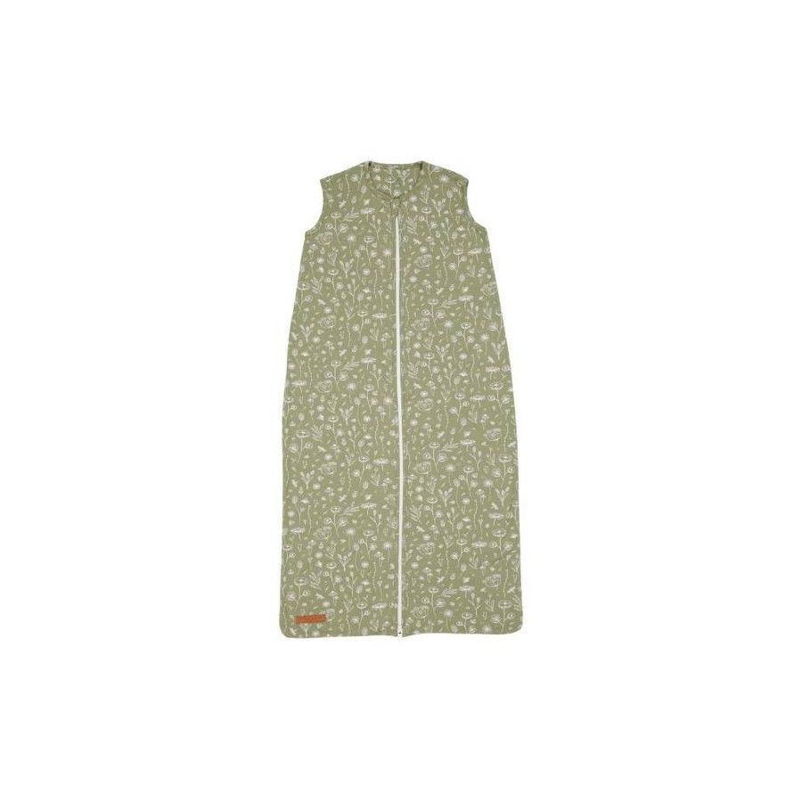 Little Dutch Lekki śpiworek bawełniany 90 cm Wild Flowers Oliwka