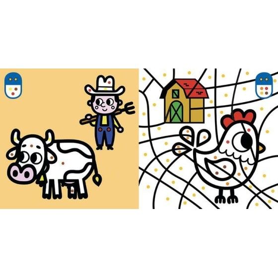 Auzou first coloring book Magic Animals 3+