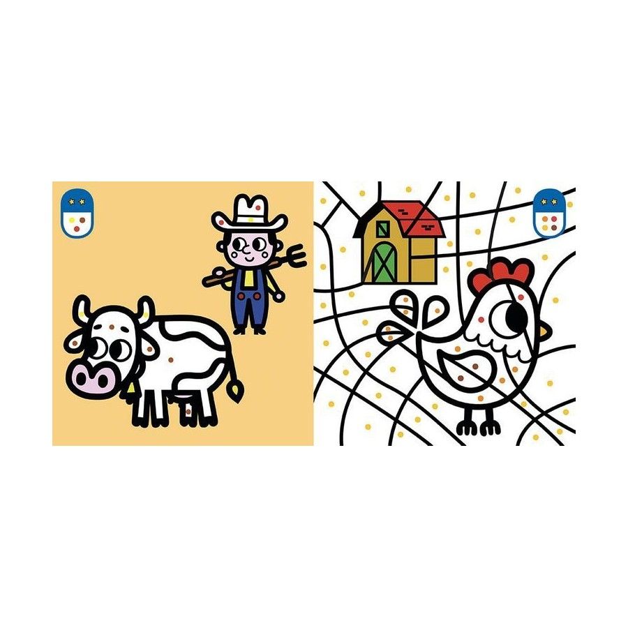 Auzou El primer libro para colorear Animales mágicos 3