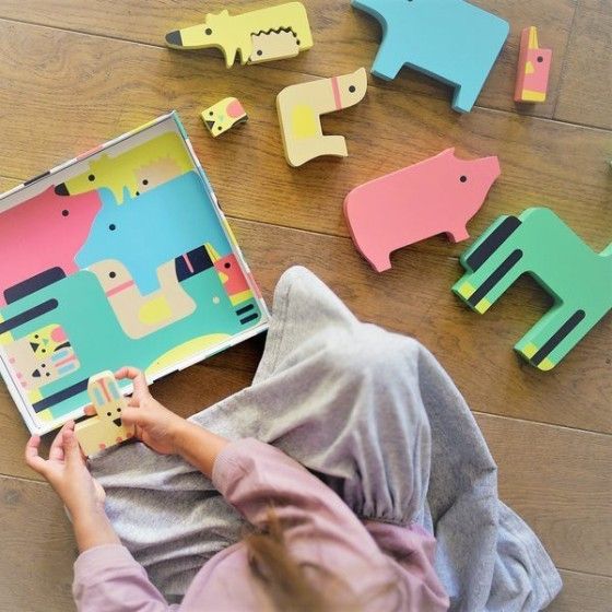 Auzou Animales de madera 3+