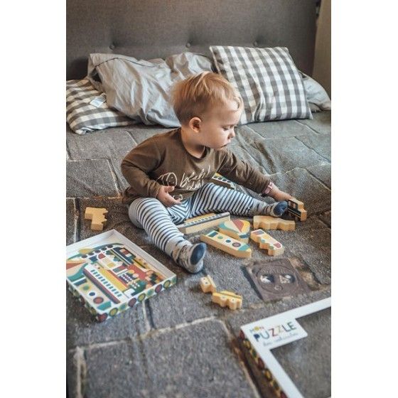 Auzou Puzzle in legno Veicoli 3