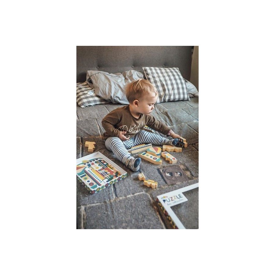 Auzou Puzzle in legno Veicoli 3