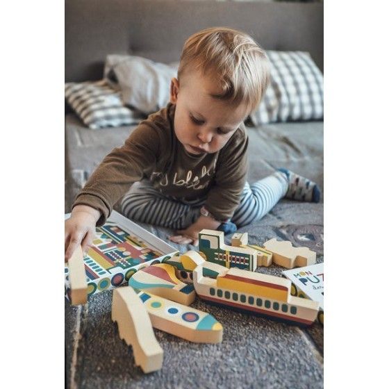 Auzou Puzzle de madera Vehículos 3+
