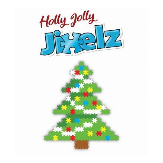 Fat Brain Toy Puzzelki Holly Jolly Jixelz Renifer