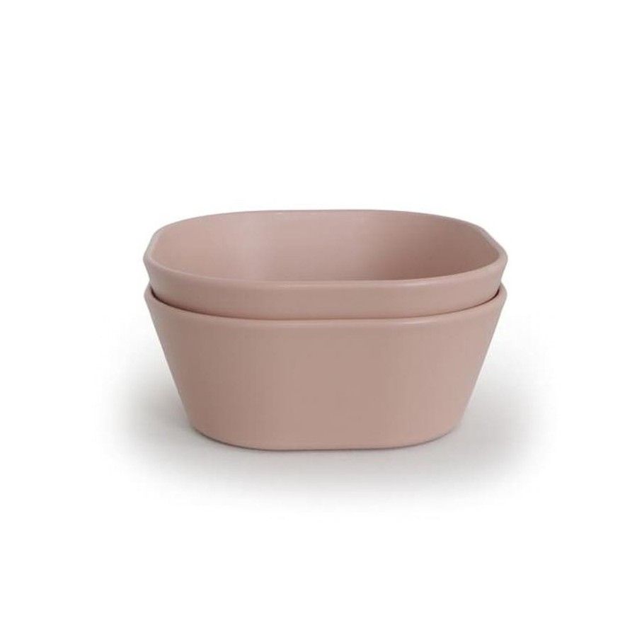 Mushie - 2 miseczki Square Blush