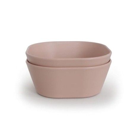 Mushie 2 Blush square bowl